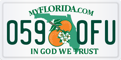 FL license plate 0590FU