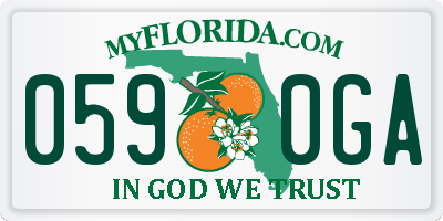 FL license plate 0590GA