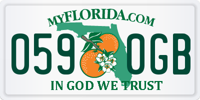 FL license plate 0590GB