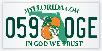 FL license plate 0590GE