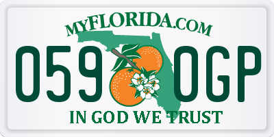 FL license plate 0590GP