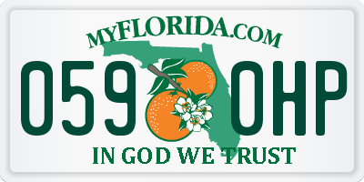 FL license plate 0590HP