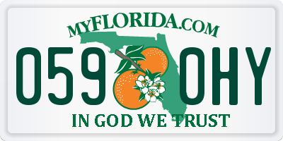 FL license plate 0590HY