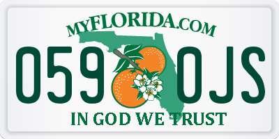 FL license plate 0590JS