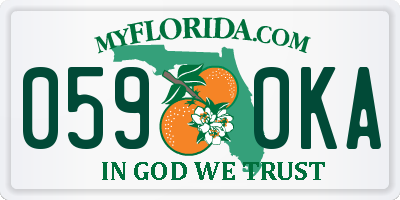 FL license plate 0590KA