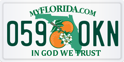 FL license plate 0590KN