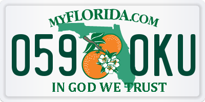 FL license plate 0590KU