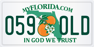 FL license plate 0590LD