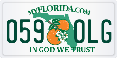 FL license plate 0590LG