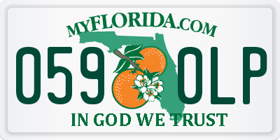 FL license plate 0590LP