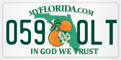 FL license plate 0590LT