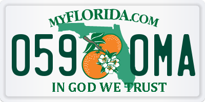 FL license plate 0590MA