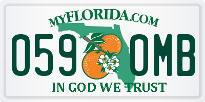 FL license plate 0590MB