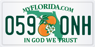 FL license plate 0590NH