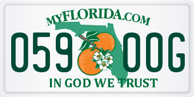 FL license plate 0590OG