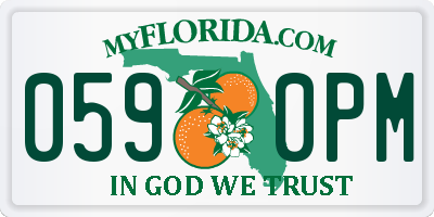 FL license plate 0590PM