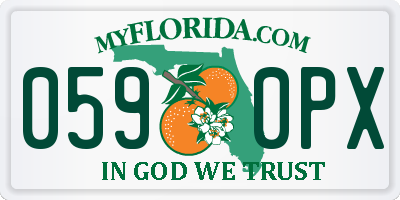 FL license plate 0590PX