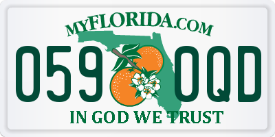FL license plate 0590QD