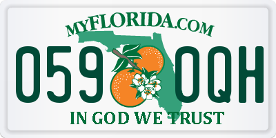 FL license plate 0590QH