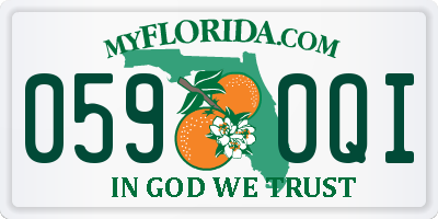 FL license plate 0590QI