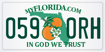 FL license plate 0590RH