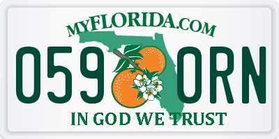FL license plate 0590RN