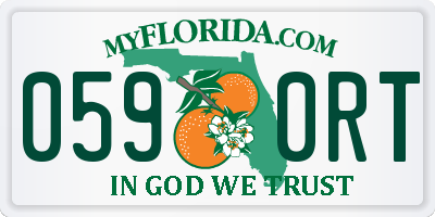 FL license plate 0590RT