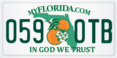 FL license plate 0590TB