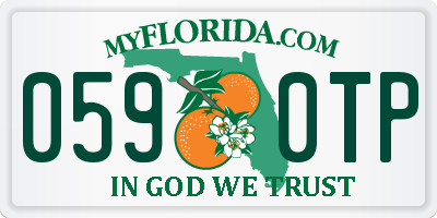 FL license plate 0590TP