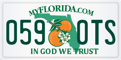 FL license plate 0590TS