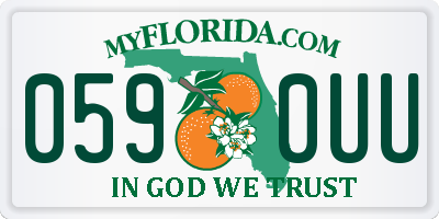 FL license plate 0590UU