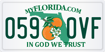 FL license plate 0590VF