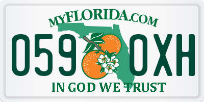 FL license plate 0590XH