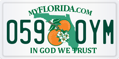 FL license plate 0590YM