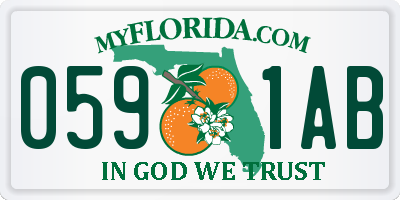 FL license plate 0591AB