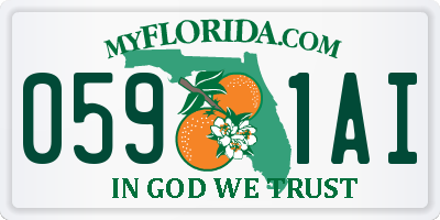 FL license plate 0591AI