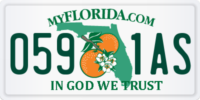 FL license plate 0591AS