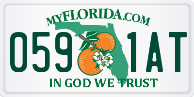 FL license plate 0591AT