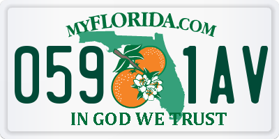 FL license plate 0591AV