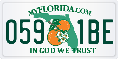 FL license plate 0591BE