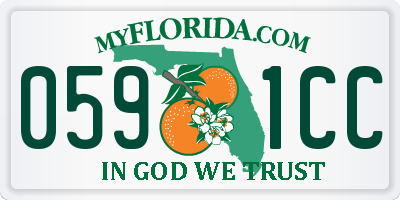 FL license plate 0591CC