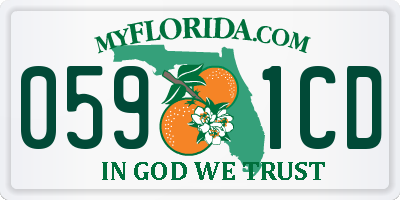 FL license plate 0591CD