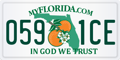 FL license plate 0591CE