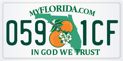 FL license plate 0591CF