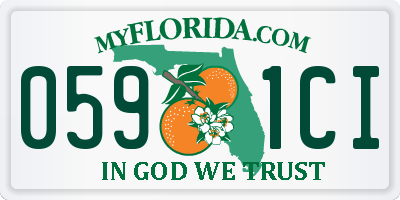 FL license plate 0591CI