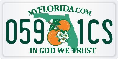 FL license plate 0591CS