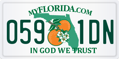 FL license plate 0591DN