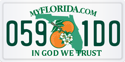 FL license plate 0591DO