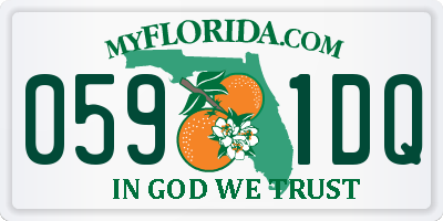 FL license plate 0591DQ