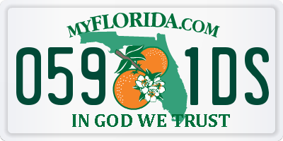FL license plate 0591DS